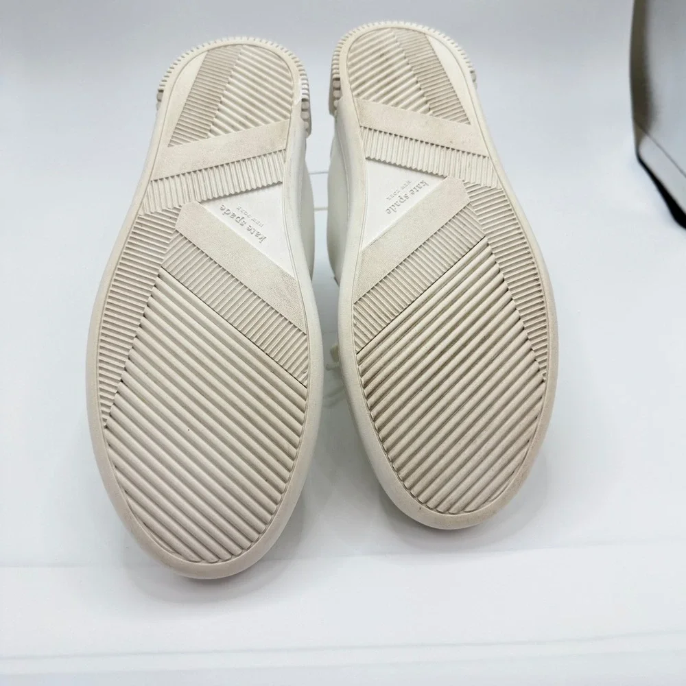 Kate Spade Starlight White Leather Celestial Wedding Sneakers 8.5B Y2K Luxe